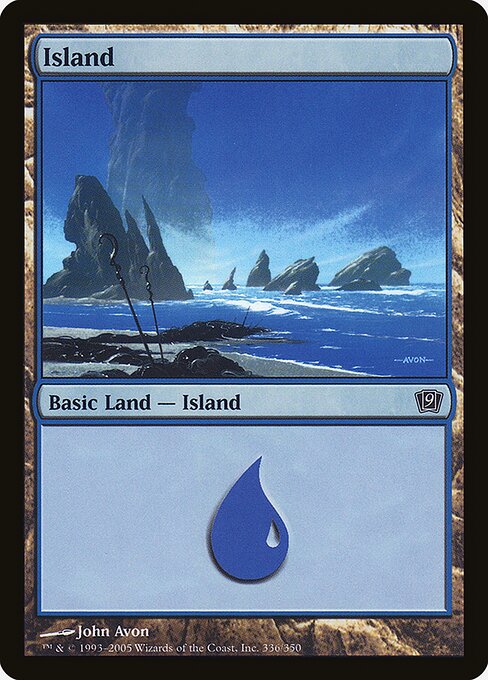 9ED: Island (336) (Foil)