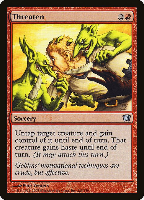 9ED: Threaten (Foil)