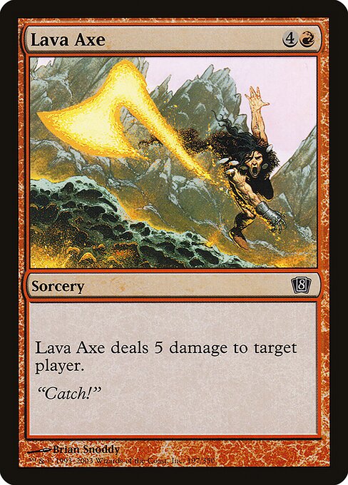 8ED: Lava Axe (Foil)