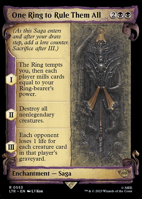 LTR: One Ring to Rule Them All (Showcase Scrolls) (Foil)