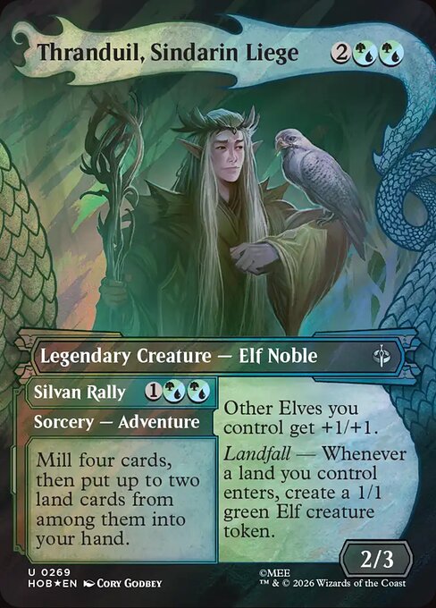 HOB: Thranduil, Sindarin Liege (Showcase) (Surge Foil)