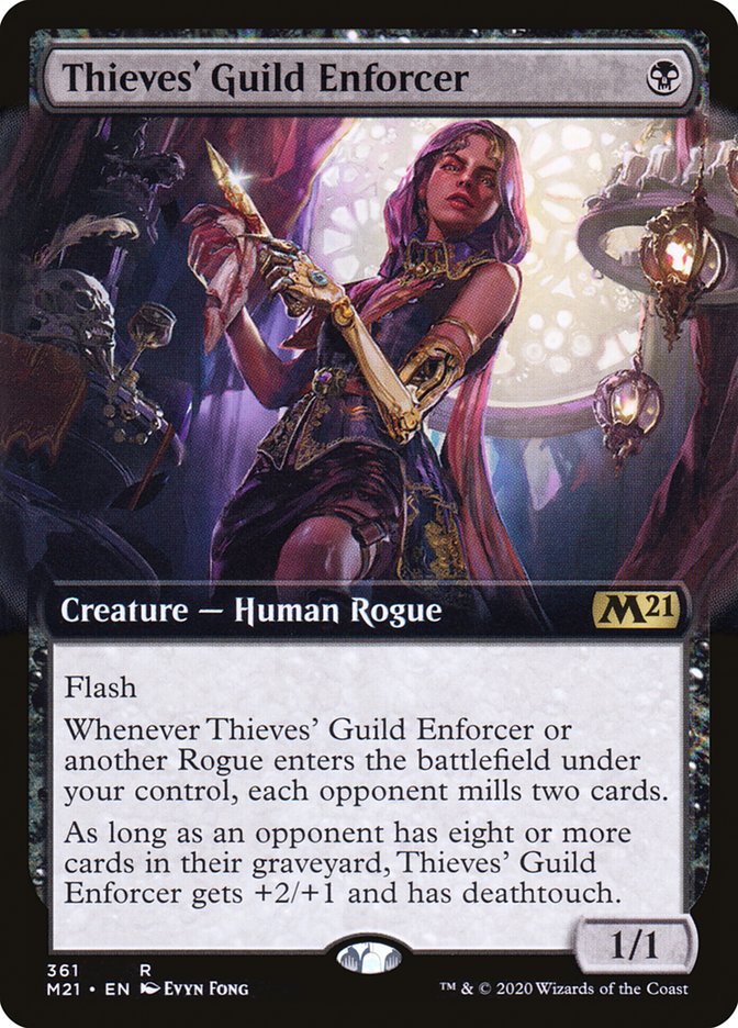 Thieves' Guild Enforcer (Extended Art) [Foil] :: M21