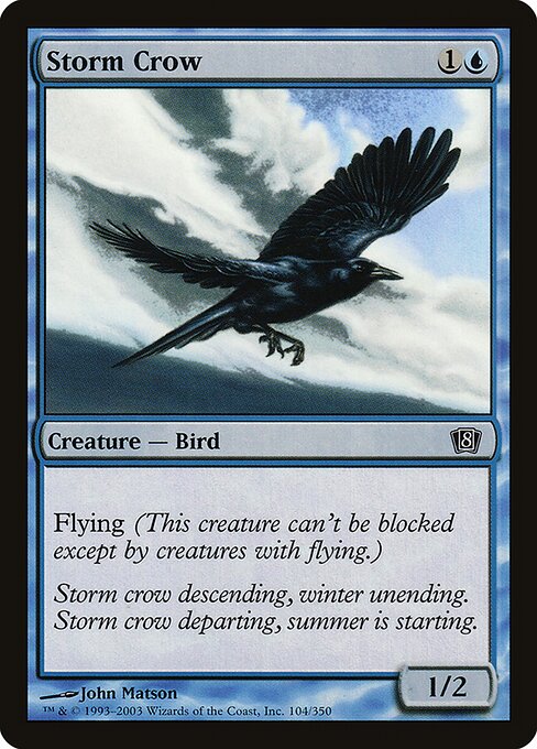 8ED: Storm Crow (Foil)