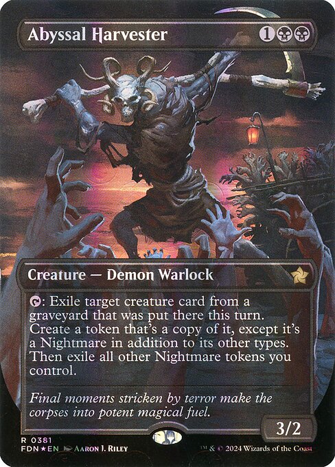 FDN: Abyssal Harvester (Borderless) (Mana Foil)