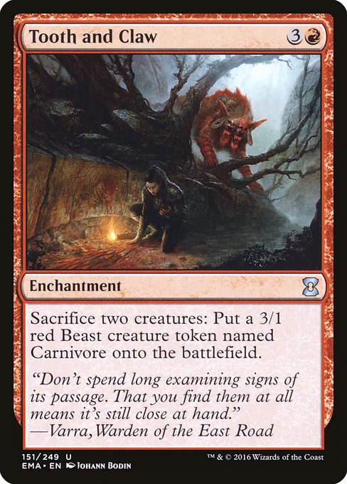 EMA: Tooth and Claw