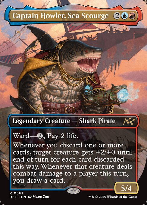 DFT: Captain Howler, Sea Scourge (Borderless) (Foil)