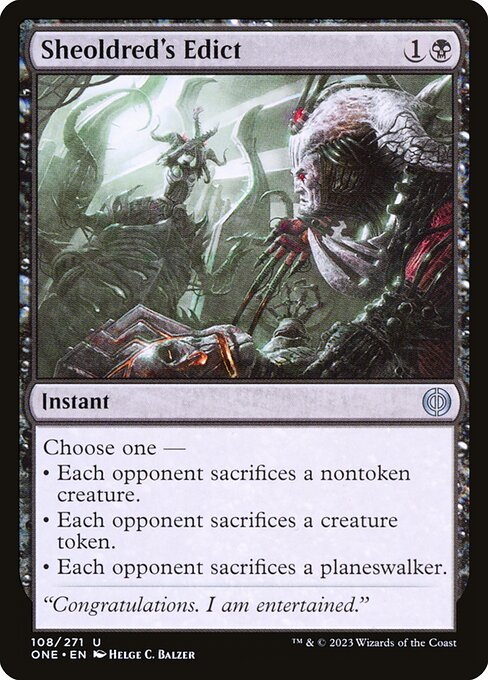 ONE: Sheoldred's Edict (Foil)