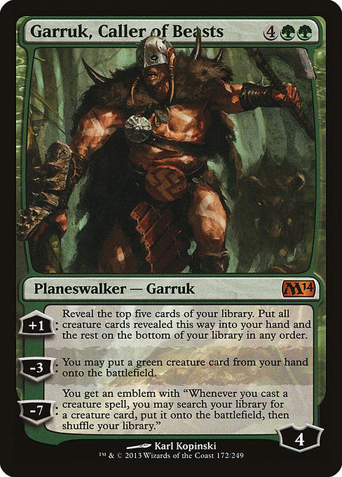 M14: Garruk, Caller of Beasts (Foil)