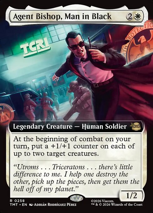TMT: Agent Bishop, Man in Black (Extended Art) (Foil)