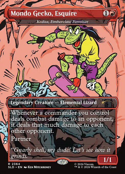 SLD: Mondo Gecko, Esquire - Kediss, Emberclaw Familiar