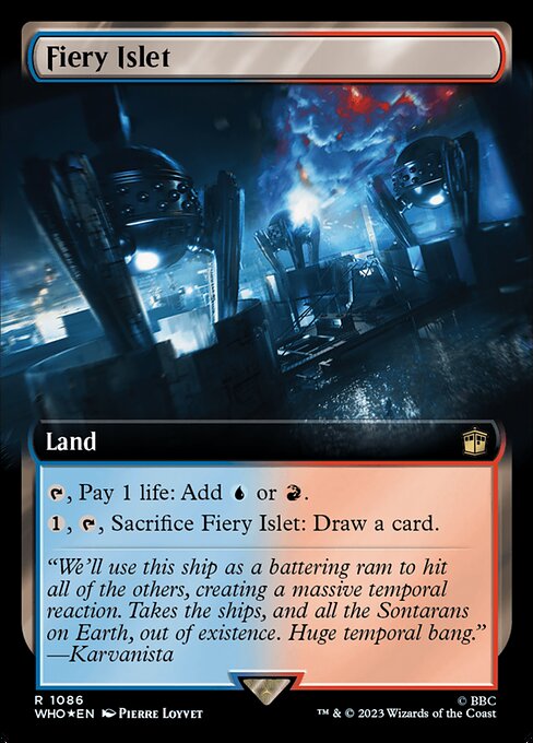 WHO: Fiery Islet (Extended Art) (Surge Foil)