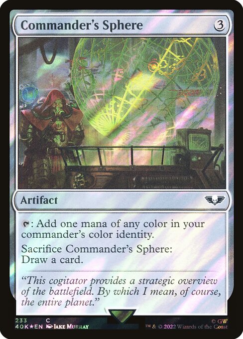 40K: Commander's Sphere (233) (Surge Foil)