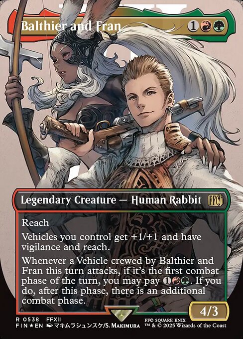 FIN: Balthier and Fran (Borderless) (Surge Foil) (0538)
