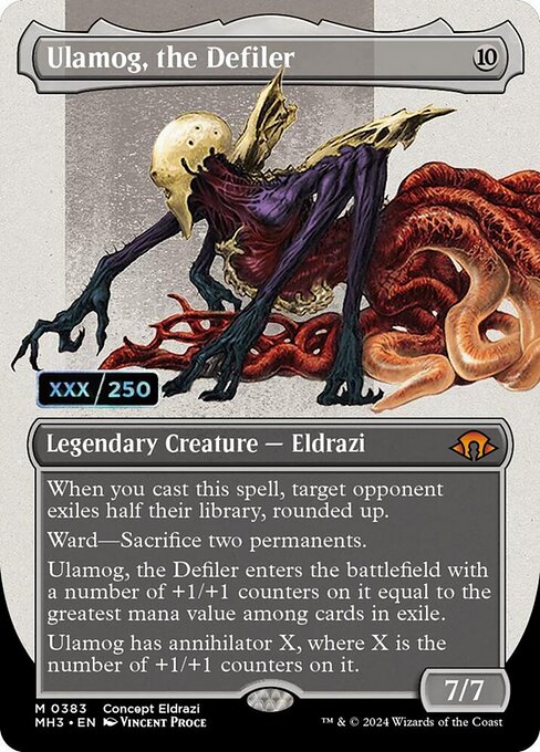 MH3: Ulamog, the Defiler (Borderless) (Serial Numbered) (Foil)