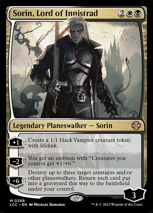 LCC: Sorin, Lord of Innistrad