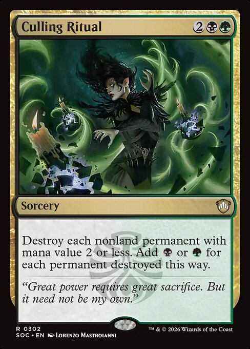 SOC: Culling Ritual