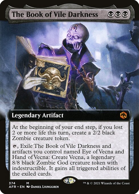 AFR: The Book of Vile Darkness (Extended Art) (Foil)