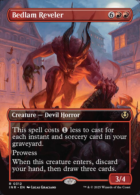 INR: Bedlam Reveler (Borderless) (Foil)