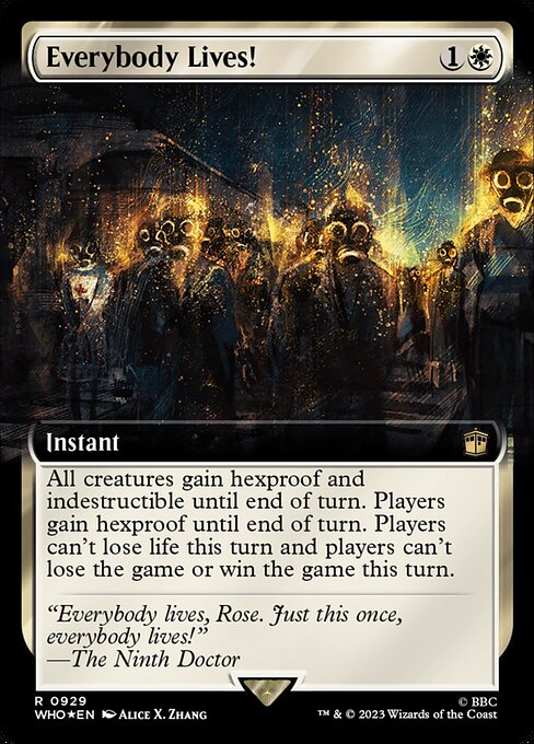 WHO: Everybody Lives! (Extended Art) (Surge Foil)