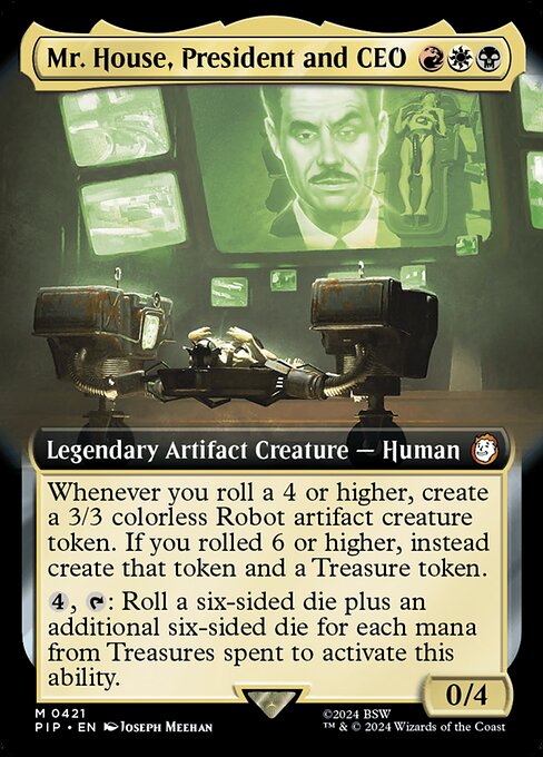 PIP: Mr. House, President and CEO (Extended Art) (Foil)