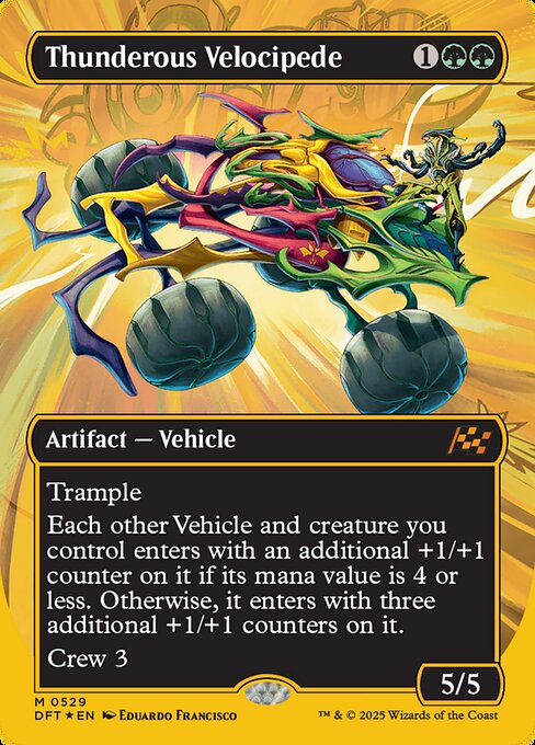 DFT: Thunderous Velocipede (Borderless) (First-Place Foil)