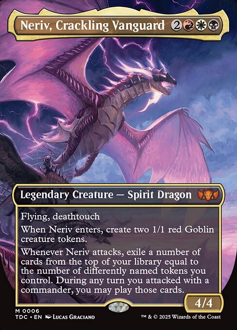 TDC: Neriv, Crackling Vanguard (Borderless) (Foil)