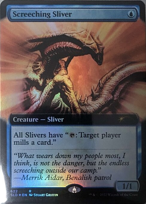 SLD: Screeching Sliver (Extended Art) (Foil)