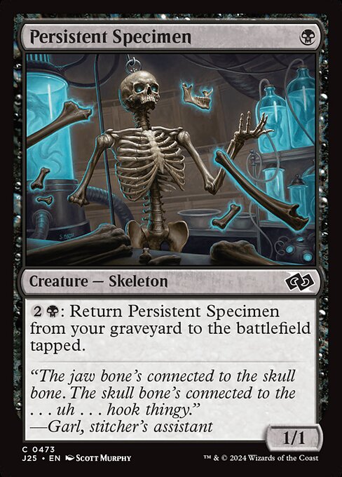 J25: Persistent Specimen