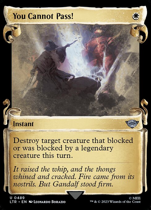 LTR: You Cannot Pass! (Showcase Scrolls) (Foil)