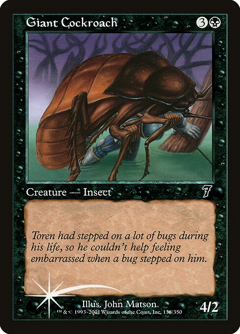 7ED: Giant Cockroach (Foil)