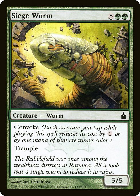 RAV: Siege Wurm (Foil)