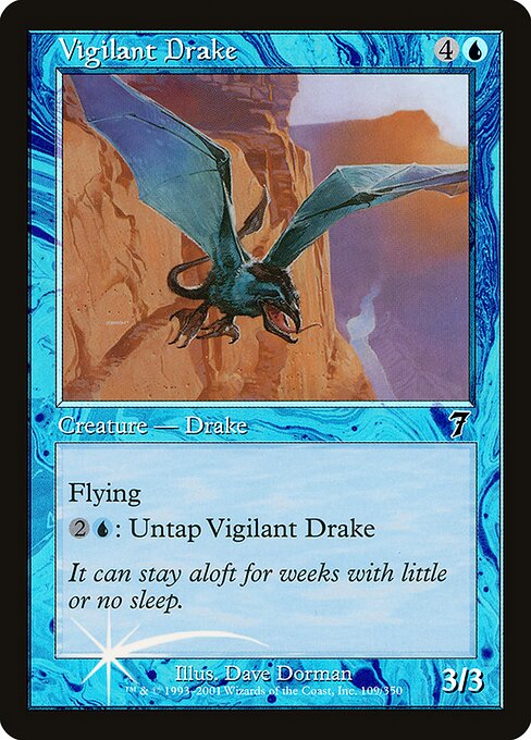 7ED: Vigilant Drake (Foil)