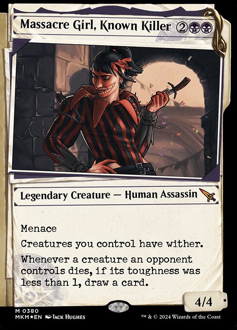 MKM: Massacre Girl, Known Killer (Showcase) (Invisible Ink) (Foil)
