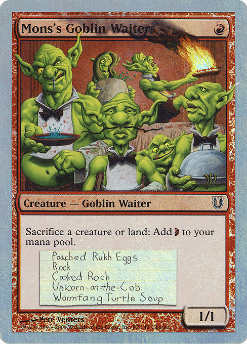 UNH: Mons's Goblin Waiters (Foil)