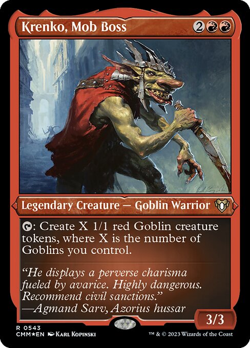 CMM: Krenko, Mob Boss (Foil Etched)