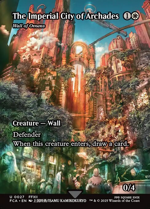 FCA: The Imperial City of Archades - Wall of Omens (Showcase) (Foil)