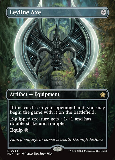 FDN: Leyline Axe (Borderless) (Foil)