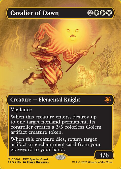 SPG: Cavalier of Dawn (Borderless) (First-Place Foil)