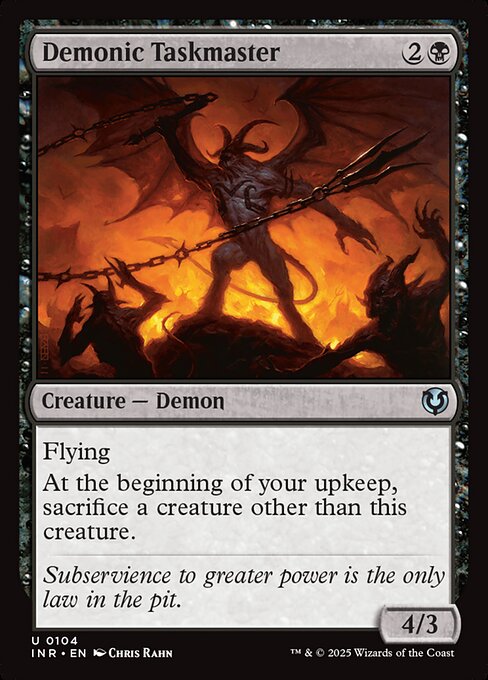 INR: Demonic Taskmaster