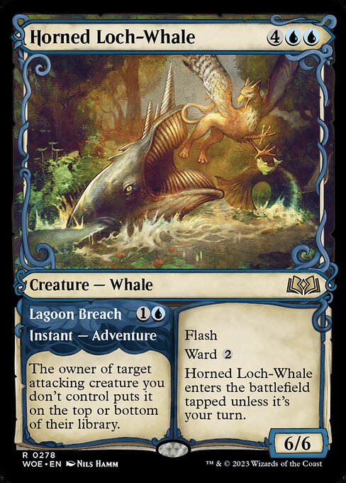 WOE: Horned Loch-Whale (Showcase) (Foil)