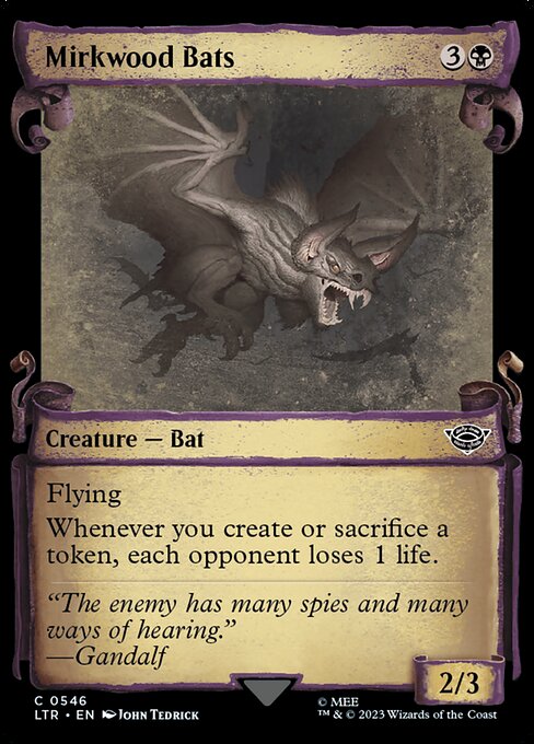 LTR: Mirkwood Bats (Showcase Scrolls) (Foil)