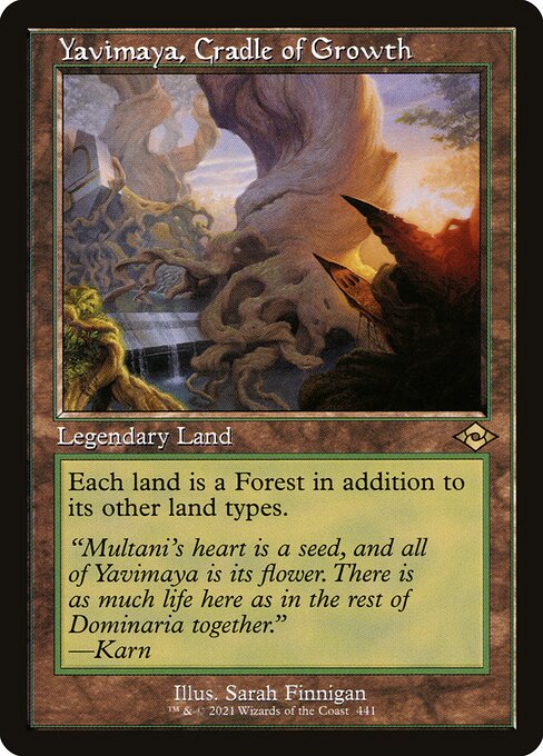 MH2: Yavimaya, Cradle of Growth (Retro Frame) (Foil Etched)