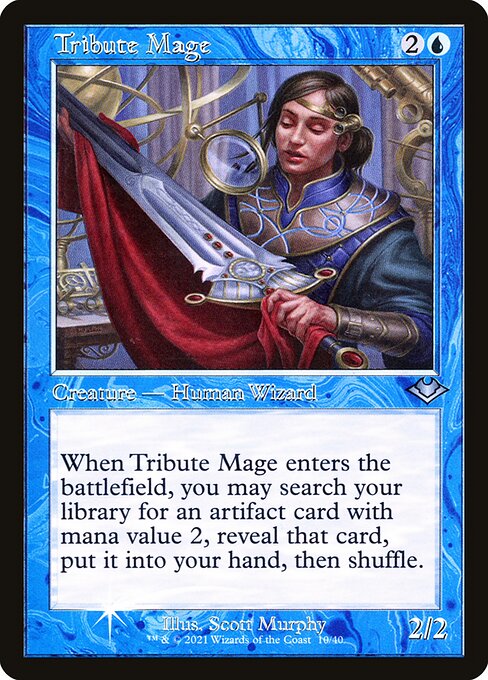 H1R: Tribute Mage (Retro Frame) (Foil Etched)
