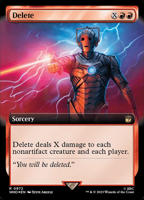 WHO: Delete (Extended Art) (Surge Foil)