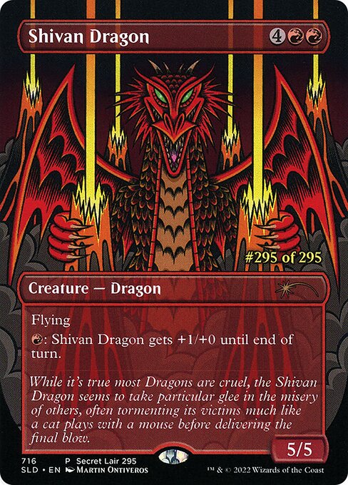 SLD: Shivan Dragon (Serial Numbered)