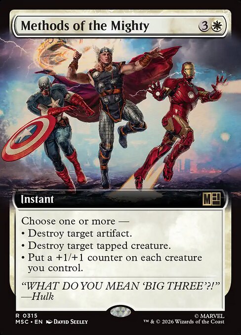 MSC: Methods of the Mighty (Extended Art)