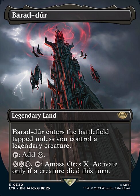 LTR: Barad-dur (0340) (Borderless) (Foil)