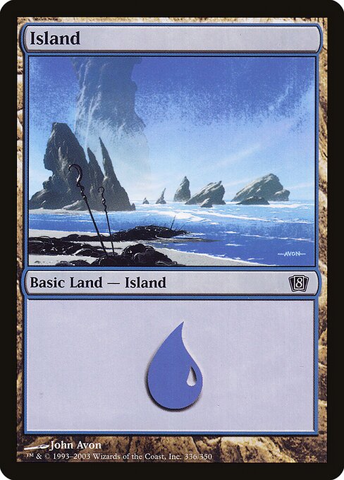 8ED: Island (336) (Foil)