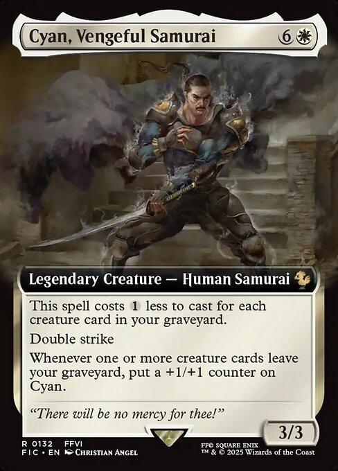 FIC: Cyan, Vengeful Samurai (Extended Art) (Foil)