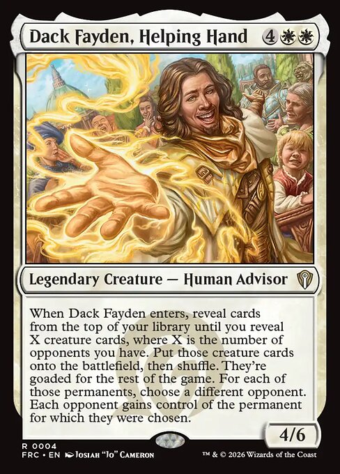 FRC: Dack Fayden, Helping Hand